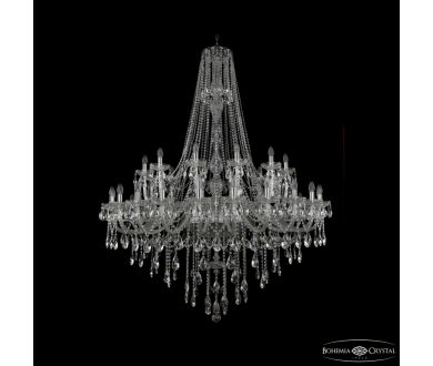 Подвесная люстра Bohemia Ivele Crystal 1415/24+12+6/530/h-187 Ni