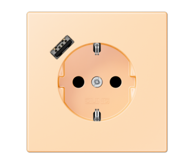 Розетка 2K+З USB Typ A Jung LC1520-18A223