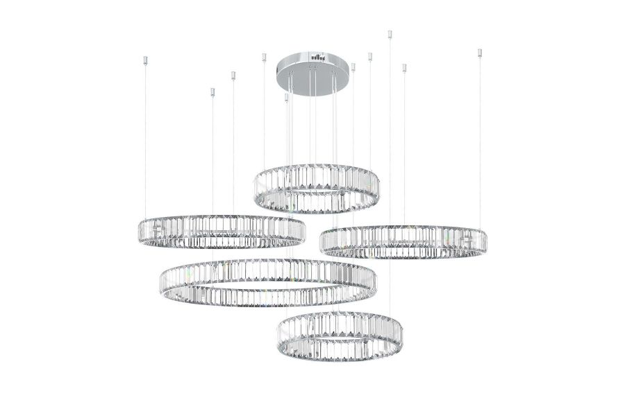Подвесная люстра Loft IT Crystal ring 10135/5 Chrome