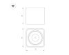 Накладной светильник Arlight SP-DICE-S78x78-10W Warm3000 (WH, 24 deg, 230V) 046633