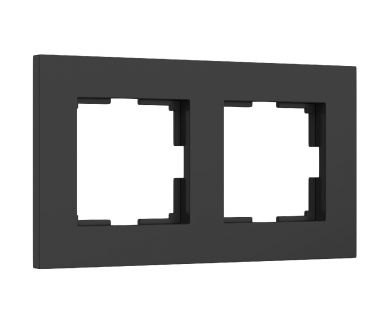 Купить Рамка на 2 поста Werkel Slab черный матовый W0022908 4690389193378 a062800 Рамка на 2 поста Werkel Slab черный матовый W0022908 4690389193378 a062800
