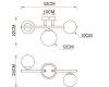 Потолочная люстра Arte Lamp Gemini A2243PL-3PB