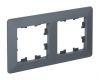 Рамка 2-ая Systeme Electric AtlasDesign Air Грифель/дымчатый черный ATN220702