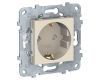 Розетка Schneider Electric Unica New с/з со шторками 16A 250V NU505744