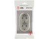 Розетка Эра Arktik 16-2104-07 двойная с заземлением 2X2P+E Schuko 16А-250В титан Б0070450