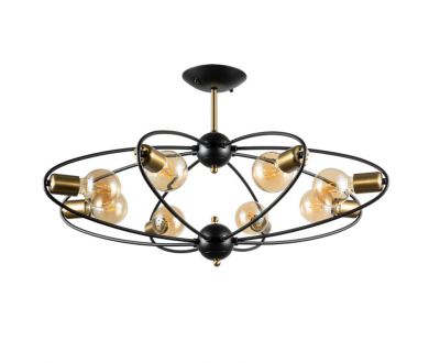 Люстра на штанге ARTE Lamp A1963PL-8BK