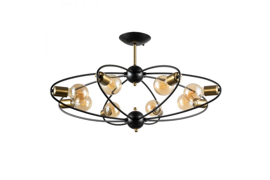 Люстра на штанге ARTE Lamp A1963PL-8BK