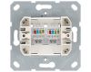 Интернет-розетка RJ45 двойная с накладкой, цвет Тауп Jasmart G6106T