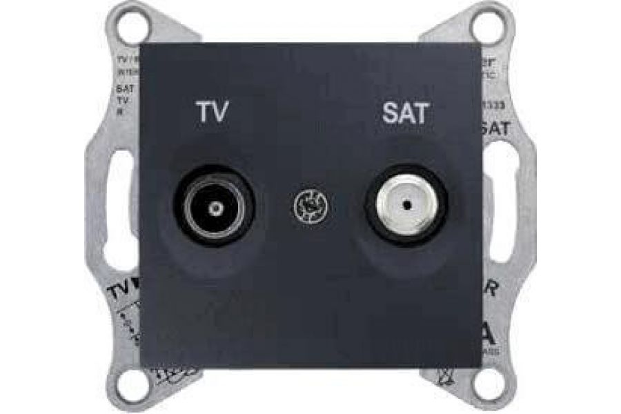 Розетка TV/SAT проходная Schneider Electric Sedna 4dB SDN3401970