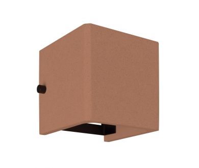 Уличный настенный светильник Arlight LGD-PERAN-WALL-S120x120-6W Warm3000 (Beige red, 0-80 deg, 230V) (IP65 Бетон) 061761