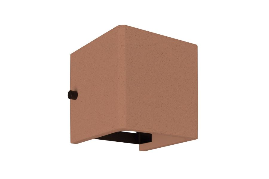 Уличный настенный светильник Arlight LGD-PERAN-WALL-S120x120-6W Warm3000 (Beige red, 0-80 deg, 230V) (IP65 Бетон) 061761