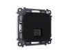 Комплект механизма телефонной розетки RJ-11(4P4C) со шторкой Ambrella Volt Omega MO812030