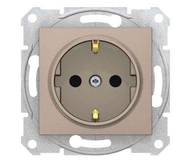 Розетка Schneider Electric Sedna с з/к со шторками 16A 250V SDN3001768