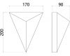 Настенный светильник Arte Lamp Trapeze A2033AP-1WH