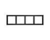 Рамка на 4 поста Voltum S70 VLS100407 (графит)