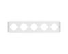 Рамка пластиковая на 5 постов Arlight FRM-TENDO-PL-5-GD 053854