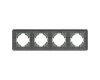 Рамка на 4 поста стеклянная Arlight FRM-OMALI-SFGS-4-GR 049718