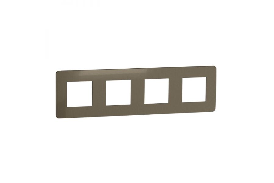 Рамка 4-постовая Schneider Electric Unica New NU280850