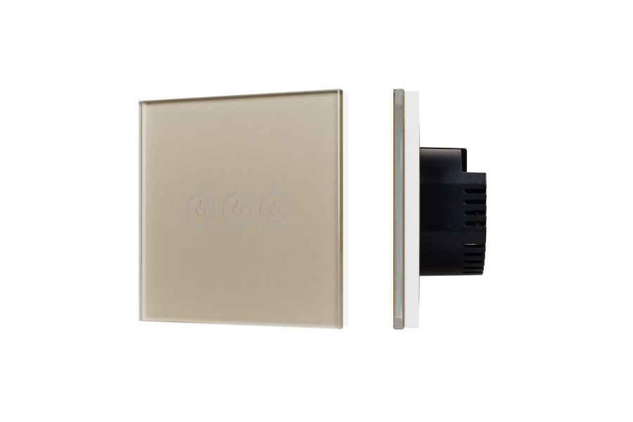 Выключатель сенсорный Arlight SWT-OMALI-S03-ZB-GD (250V, 10A, Zigbee) 050048