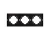 Рамка пластиковая на 3 поста Arlight FRM-TENDO-PL-3-BK 053844