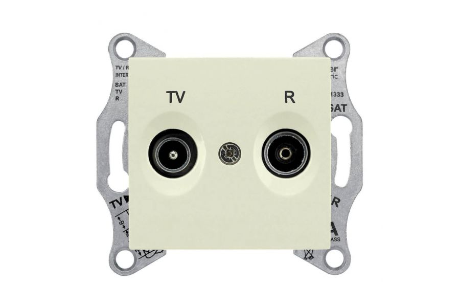 Розетка TV/R проходная Schneider Electric Sedna 8dB SDN3301347