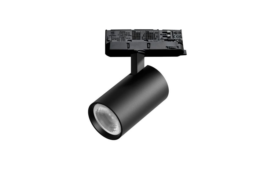Трековый трехфазный светильник Quattro LED 36G с адаптером Lightstar Alta Base A5137QT36G (215137 + 594037 + 215103)