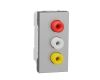 Розетка 3xRCA Schneider Electric Unica New Modular NU343130