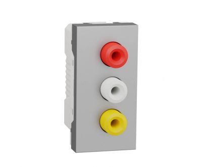Розетка 3xRCA Schneider Electric Unica New Modular NU343130