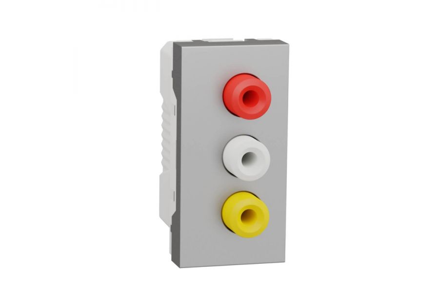 Розетка 3xRCA Schneider Electric Unica New Modular NU343130