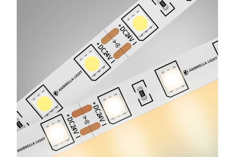 Светодиодная лента Ambrella Light Illumination 24В 5050 14,4Вт/м 3000K 5м IP20 GS4001