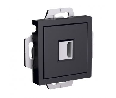 Розетка HDMI Systeme Electric AtlasDesign Карбон механизм ATN001080