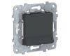 Розетка с заземлением, со шторками и крышкой Schneider Electric Unica New NU503754TA