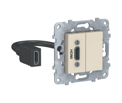 Розетка компьютерная HDMI Schneider Electric Unica New NU543044