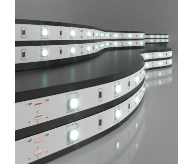 Светодиодная лента Elektrostandard 12V 7,2W 30Led 5050 IP20 холодный белый, 5м 4690389040153