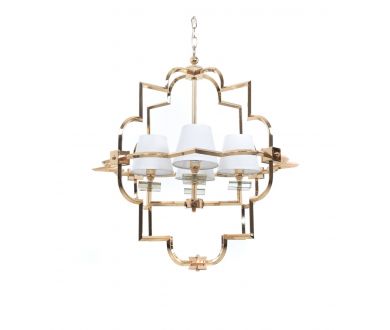Подвесная люстра Lumina Deco Baltimore LDP 8020-4 GD+WT