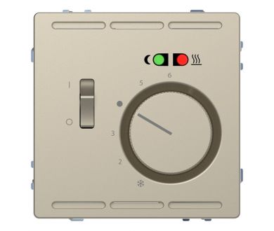 Терморегулятор Schneider Electric Merten D-Life с центральной платой с выключателем 230V MTN5764-6033