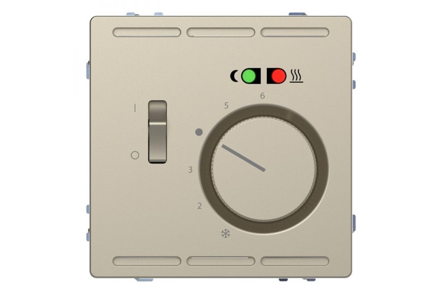 Терморегулятор Schneider Electric Merten D-Life с центральной платой с выключателем 230V MTN5764-6033