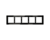 Рамка на 5 постов Voltum S70 VLS110508 (черный,стекло)