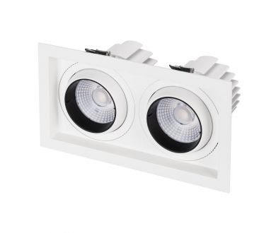 Встраиваемый светильник Arlight MS-VORTEX-BUILT-S250x140-2x30W Day4000 (WH-WH, 50 deg, 230V) 042370