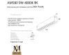 Трековый однофазный светильник AM Group Plain Opal AM580 9W 4000K BK