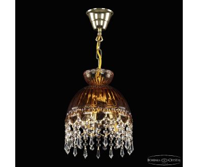 Подвесной светильник Bohemia Ivele Crystal 5478/22 G Amber/M-1G Drops