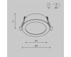 Встраиваемый светильник Maytoni Technical Orb DL130-GX53-W