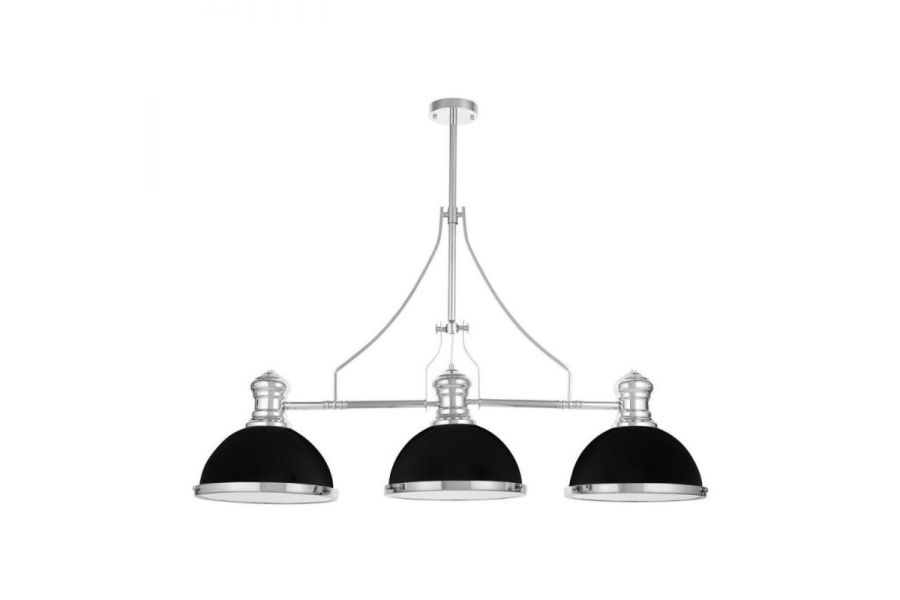 Подвесная люстра Lumina Deco Ettore LDP 710-3 BK+CHR