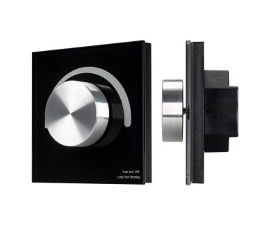Панель Arlight Smart-P1-Dim-G-IN Black (3V, Rotary, 2.4G) 033753