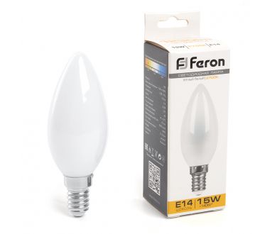 Лампа светодиодная Feron LB-717 Свеча E14 15W 2700K 38255