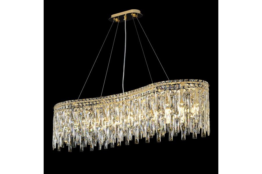 Подвесная люстра Crystal Lux ABRIL SP12 L1200 GOLD