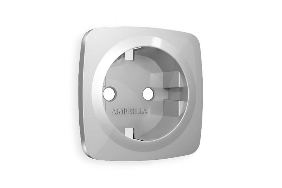 Лицевая панель для розетки с/з Ambrella Volt Omega OP4060