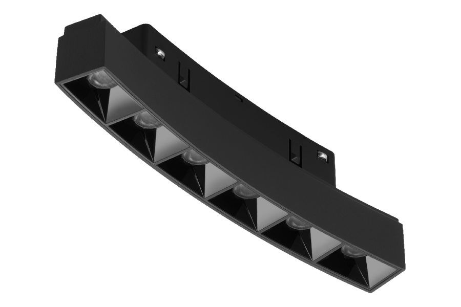 Трековый магнитный светильник iLedex Vision 4822-036-L190-D1200-6W-110DG-3000K-BK