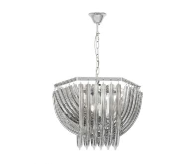 Подвесная люстра Lumina Deco Boscone LDP 7044-550 CHR+GY