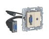 Розетка компьютерная VGA+Minijack Schneider Electric Unica New NU593244